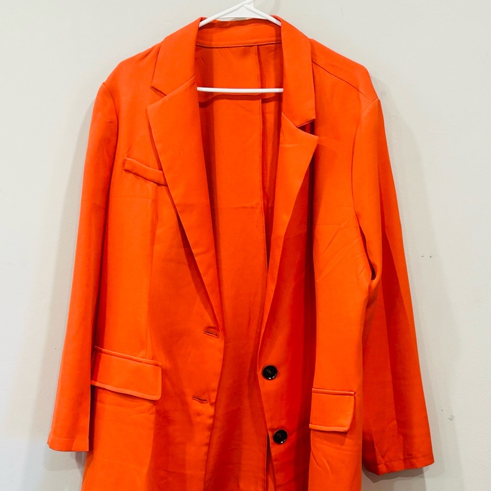 SHEIN Bright Orange Blazer